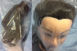Human Hair Mannequin Head with Clamp